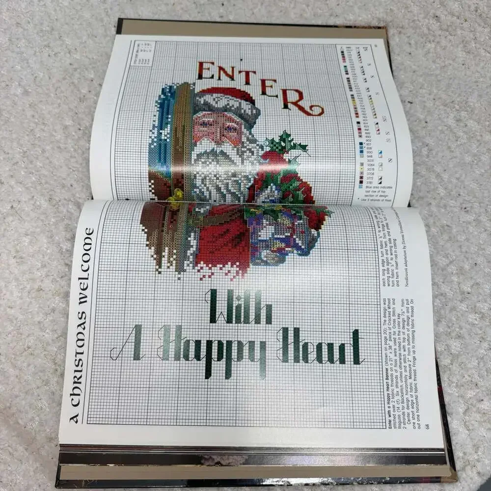 Leisure Arts Down Santa Claus Lane Hardcover Book